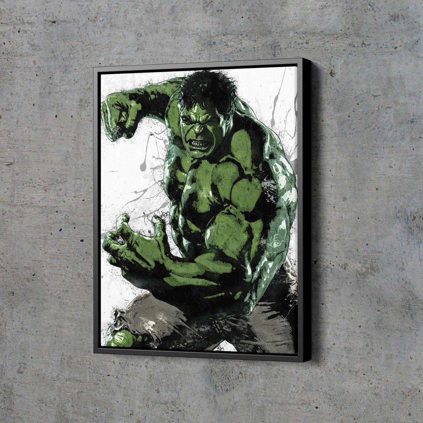 Hulk Poster Marvel Superhero Comics Painting Hand Made Posters Canvas Print Kids Wall Art Man Cave Gift Home Decor