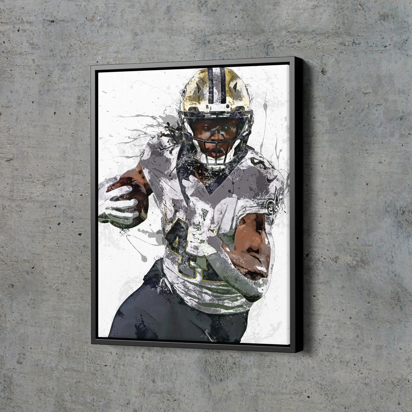 Alvin Kamara Poster New Orleans Saints Football Painting Hand Made Posters Canvas Print Kids Wall Art Home Man Cave Gift Decor