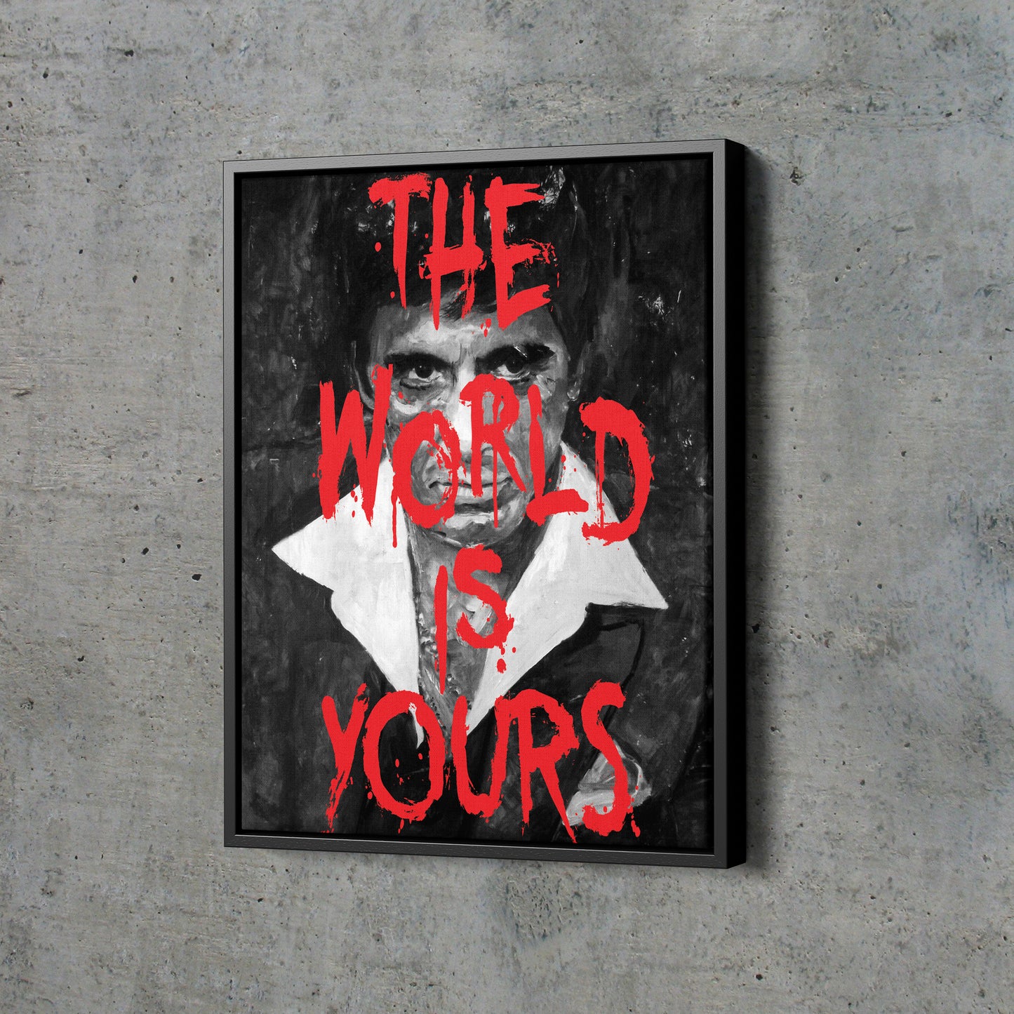 Scarface Tony Montana Poster Movie Hand Made Posters Canvas Print Wall Art Home Decor
