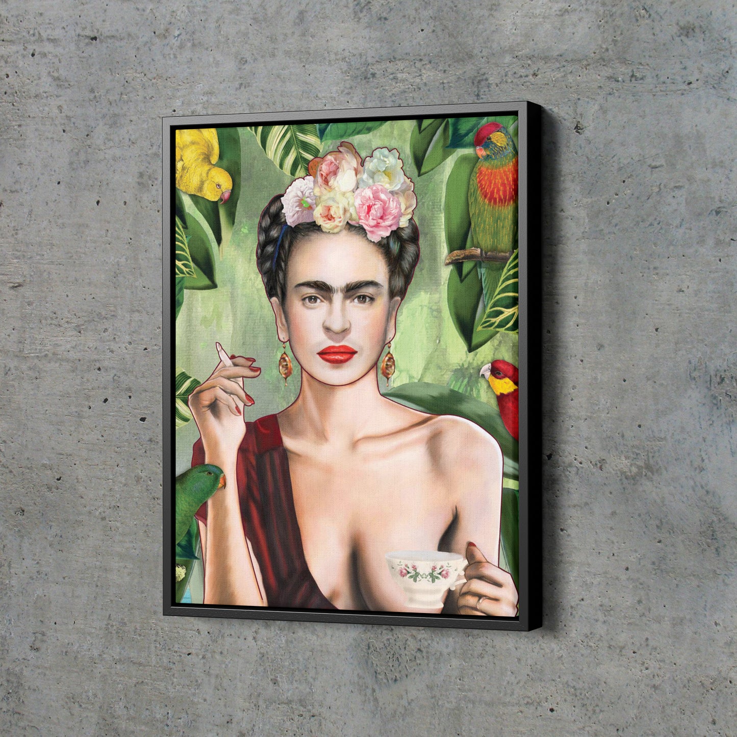 Frida Kahlo Painting Poster Painter Hand Made Posters Canvas Print Wall Art Home Decor