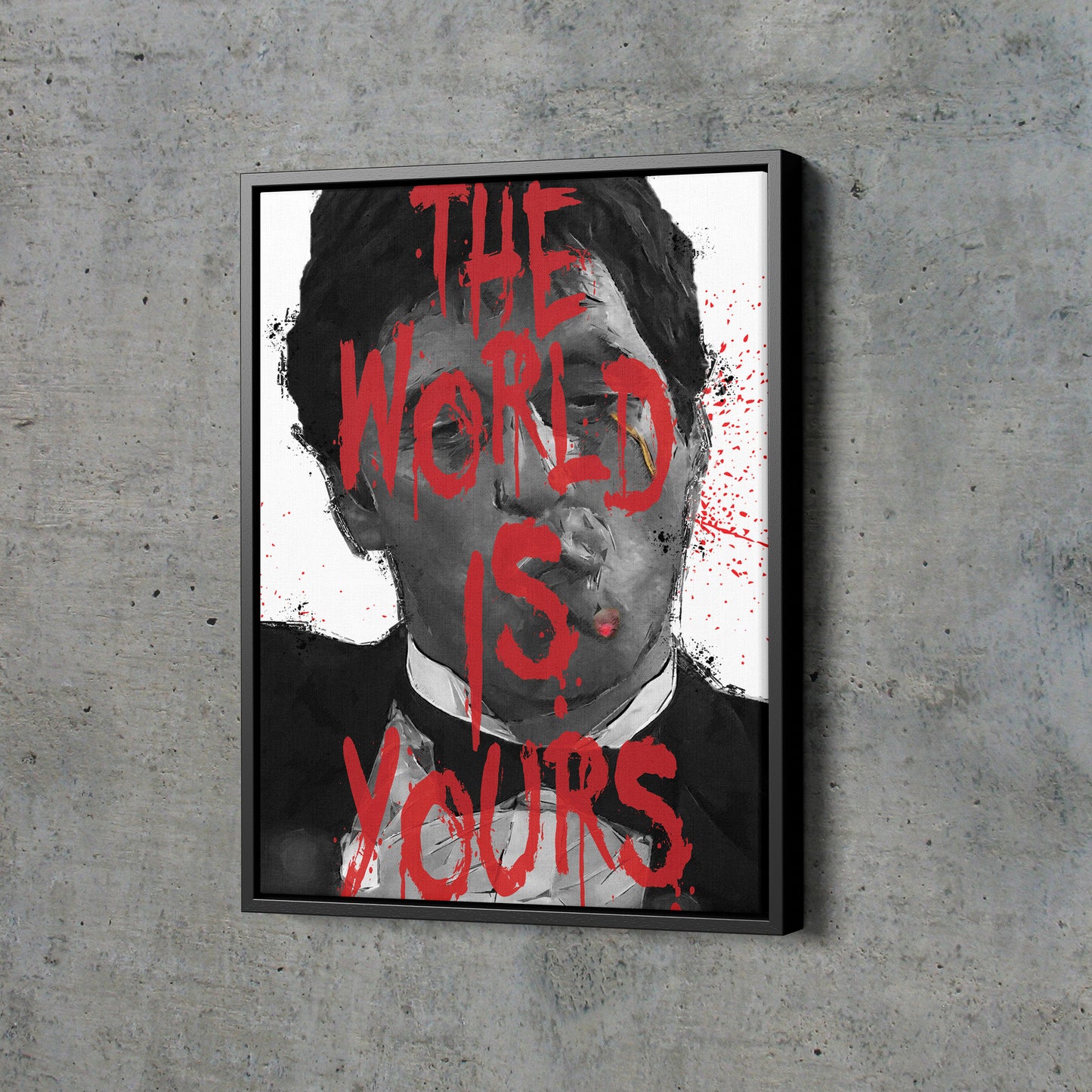 Scarface Poster Tony Montana Movie Hand Made Posters Canvas Print Wall Art Home Decor