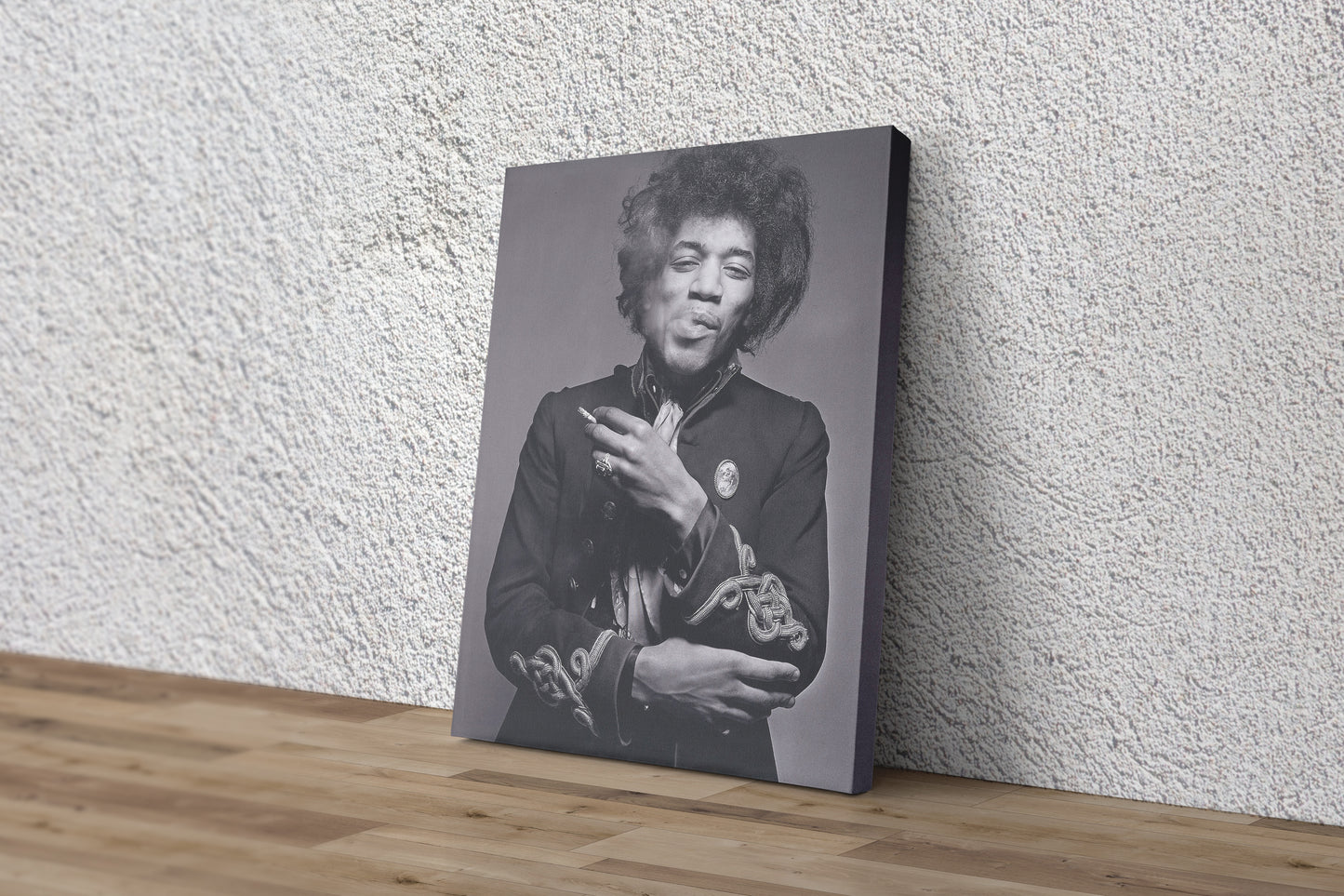 Jimi Hendrix Poster Guitarist Singer Smoking Hand Made Posters Canvas Print Wall Art Home Decor