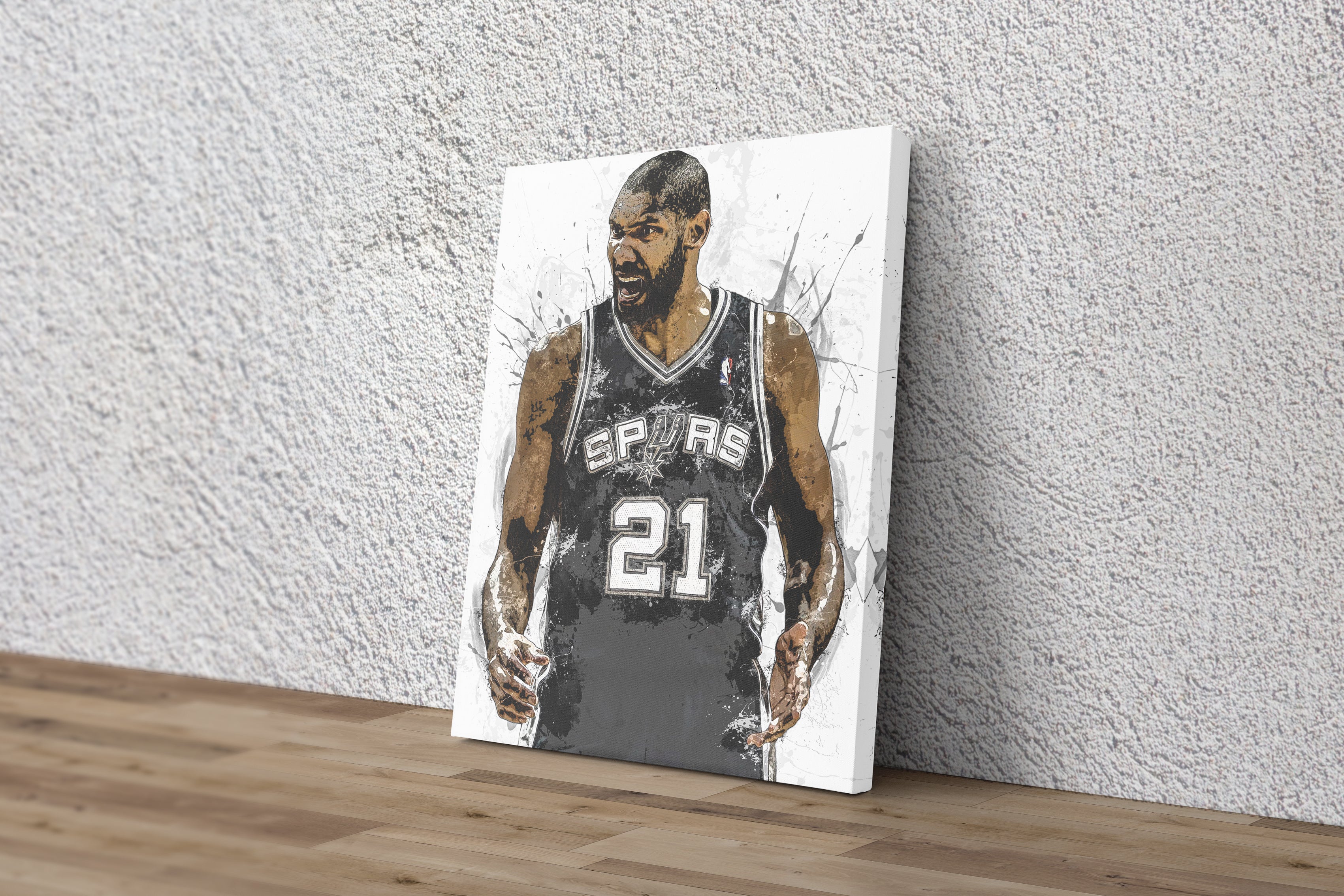 MasonArts Tim Duncan 20inch x 14inch Silk Poster Dunk and Shot Wallpaper  Wall Decor Silk Prints for Home and Store