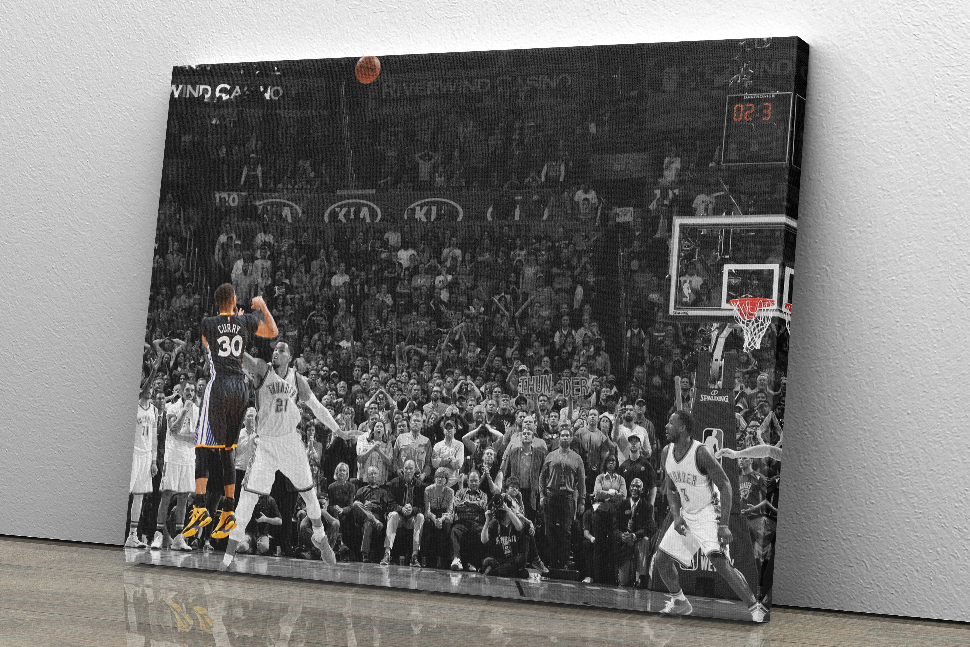 Stephen Curry Poster Golden State Warriors Canvas Print 