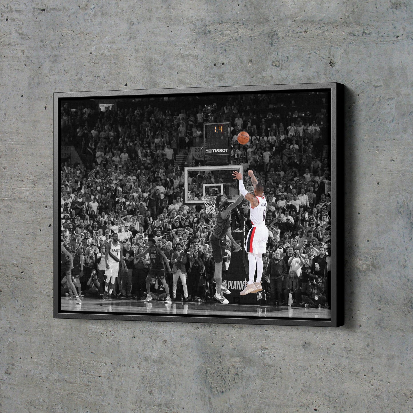 Damian Lillard vs OKC Dame Time Poster Portland Trail Blazers Basketball Hand Made Posters Canvas Print Wall Art Home Decor