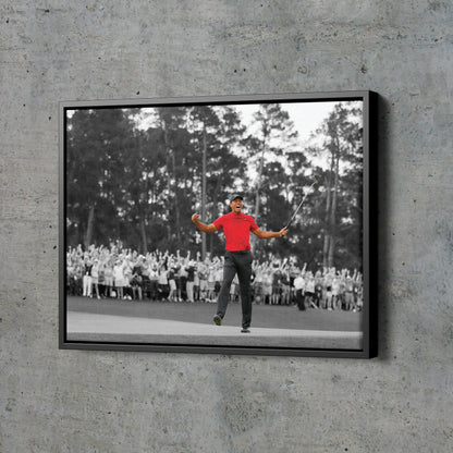 Tiger Woods Poster Masters 2019 Golf Hand Made Posters Canvas Print Wall Art Home Decor