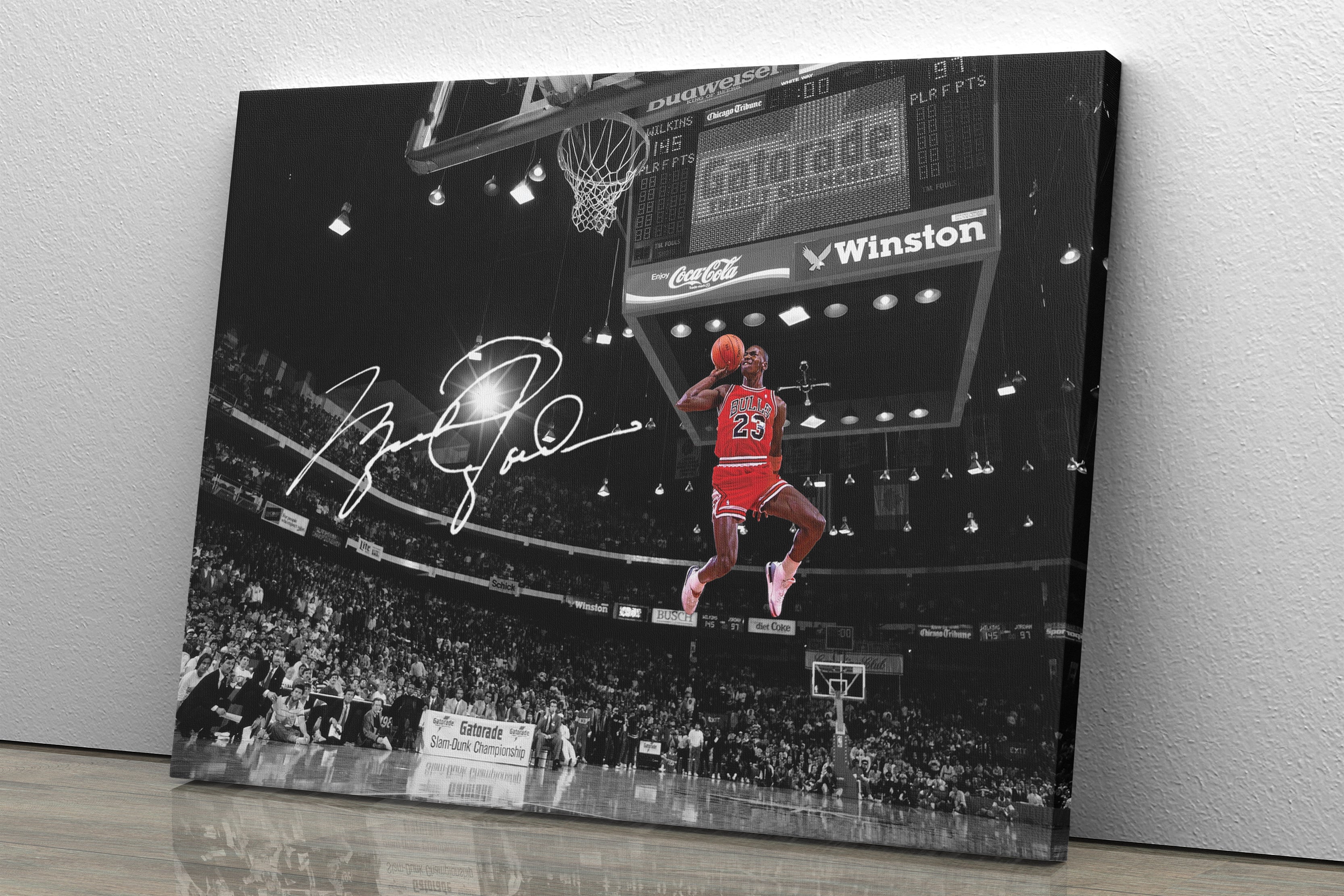 Number 23 Michael Jordan Chicago Bulls Basketball Art Print Poster