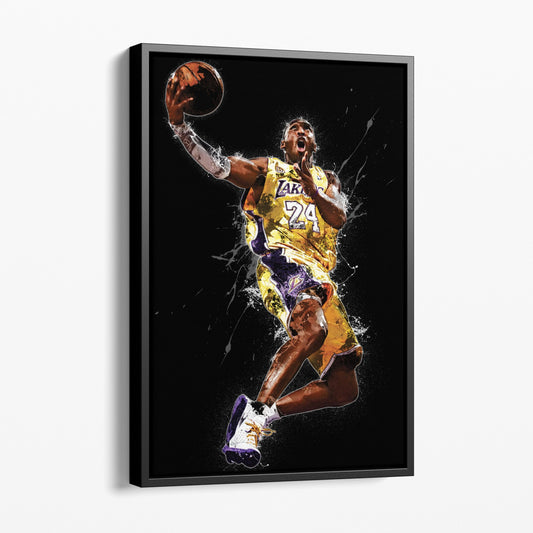 Kobe Bryant Dunk Poster Los Angeles Lakers Basketball Painting Hand Made Posters Canvas Print Kids Wall Art Man Cave Gift Home Decor