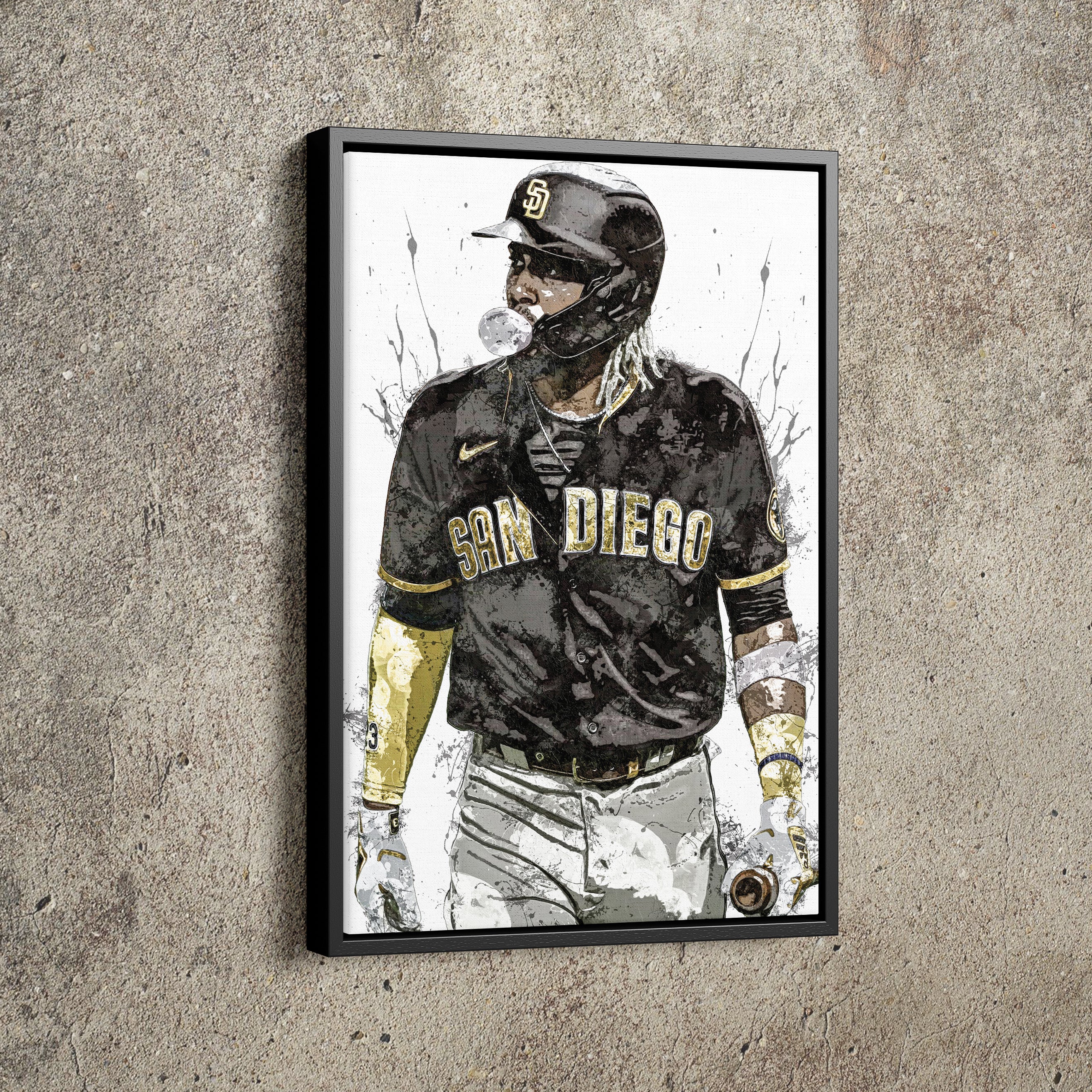 Fernando Tatis Jr Poster San Diego Padres Baseball Painting Hand Made –  CanvasBlackArt