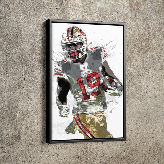 Deebo Samuel Poster San Francisco 49ers Football Hand Made Posters Canvas Print Kids Wall Art Man Cave Gift Home Decor