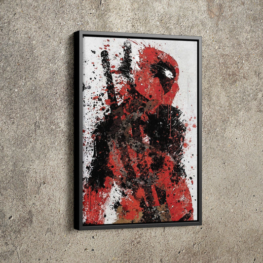 Deadpool Poster Painting Marvel Comics Hand Made Posters Canvas Print Wall Art Home Decor