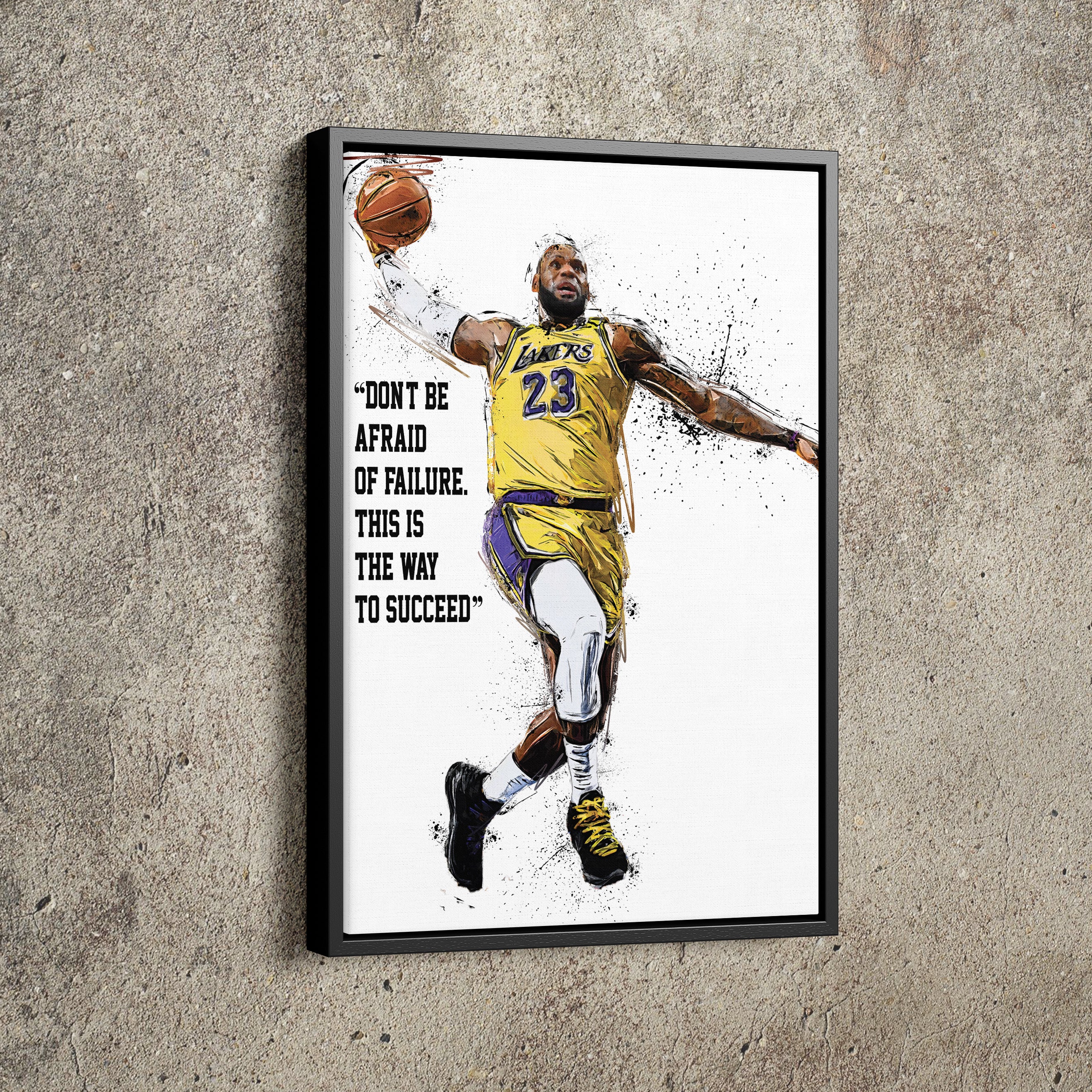Custom LA Lakers Jersey Poster Print Wall Art 23/24 Poster 
