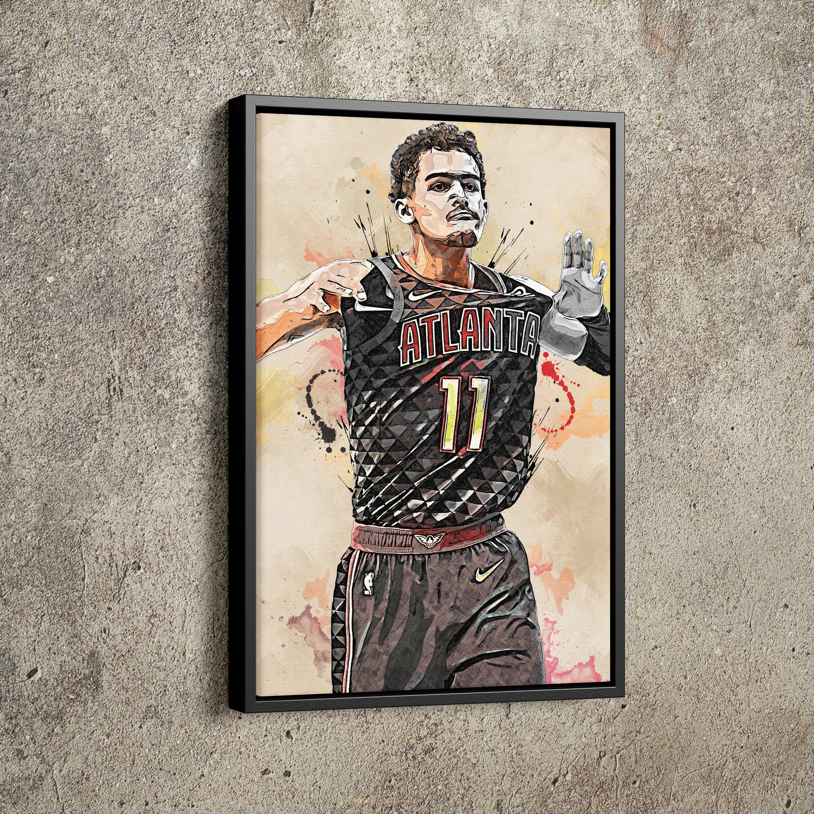 trae young jersey drawing
