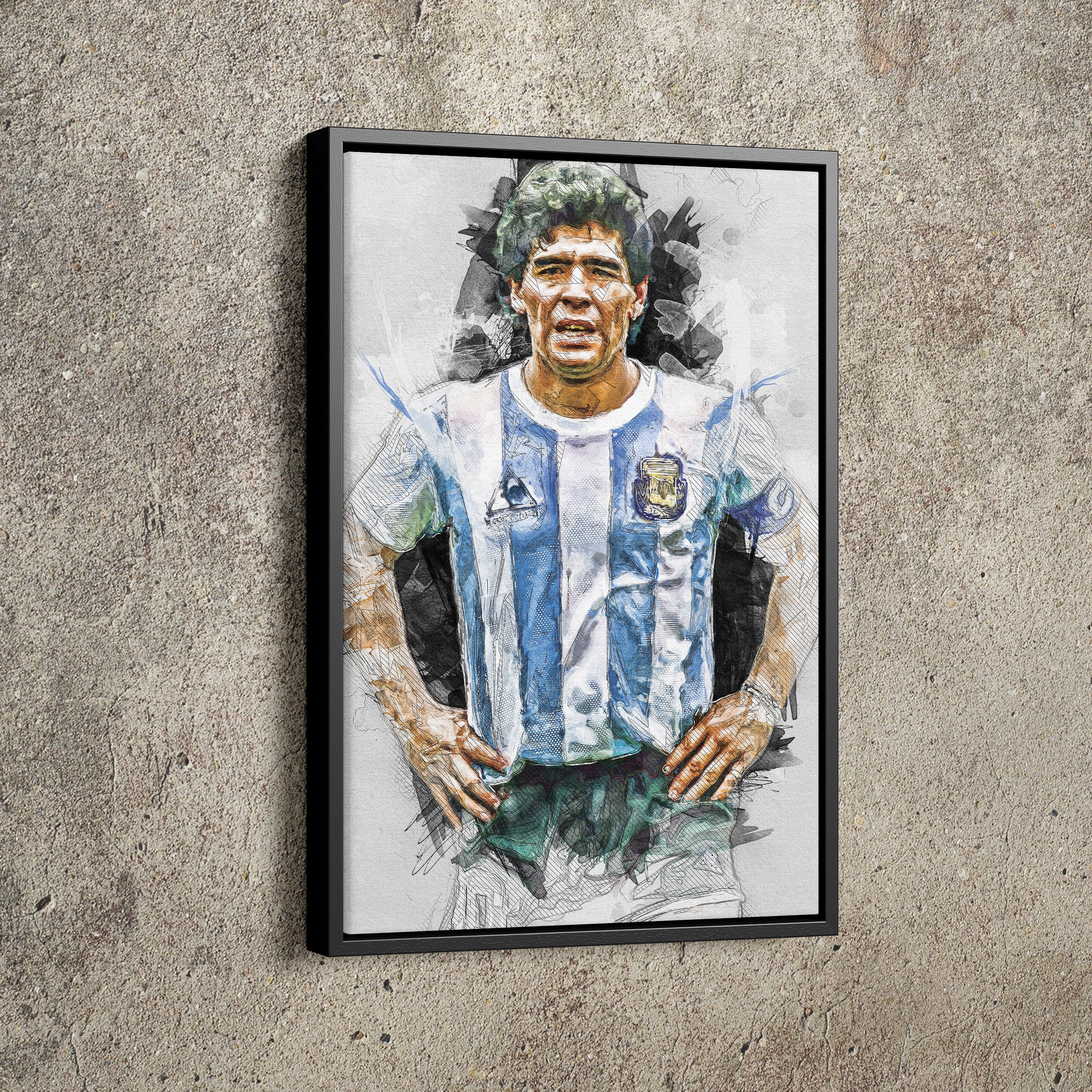 WETUO High Definition Poster Maradona Boca Juniors Canvas Art Poster and  Wall Art Picture Print Modern Family bedroom Decor Posters  12x18inch(30x45cm) : : Home & Kitchen