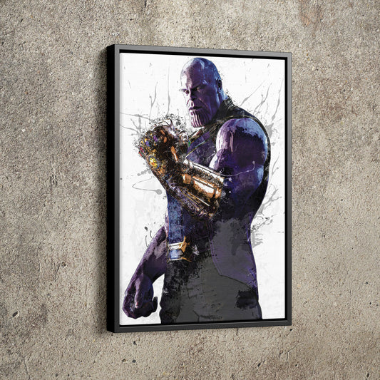 Thanos Poster Marvel Superhero Comics Painting Hand Made Posters Canvas Print Kids Wall Art Man Cave Gift Home Decor