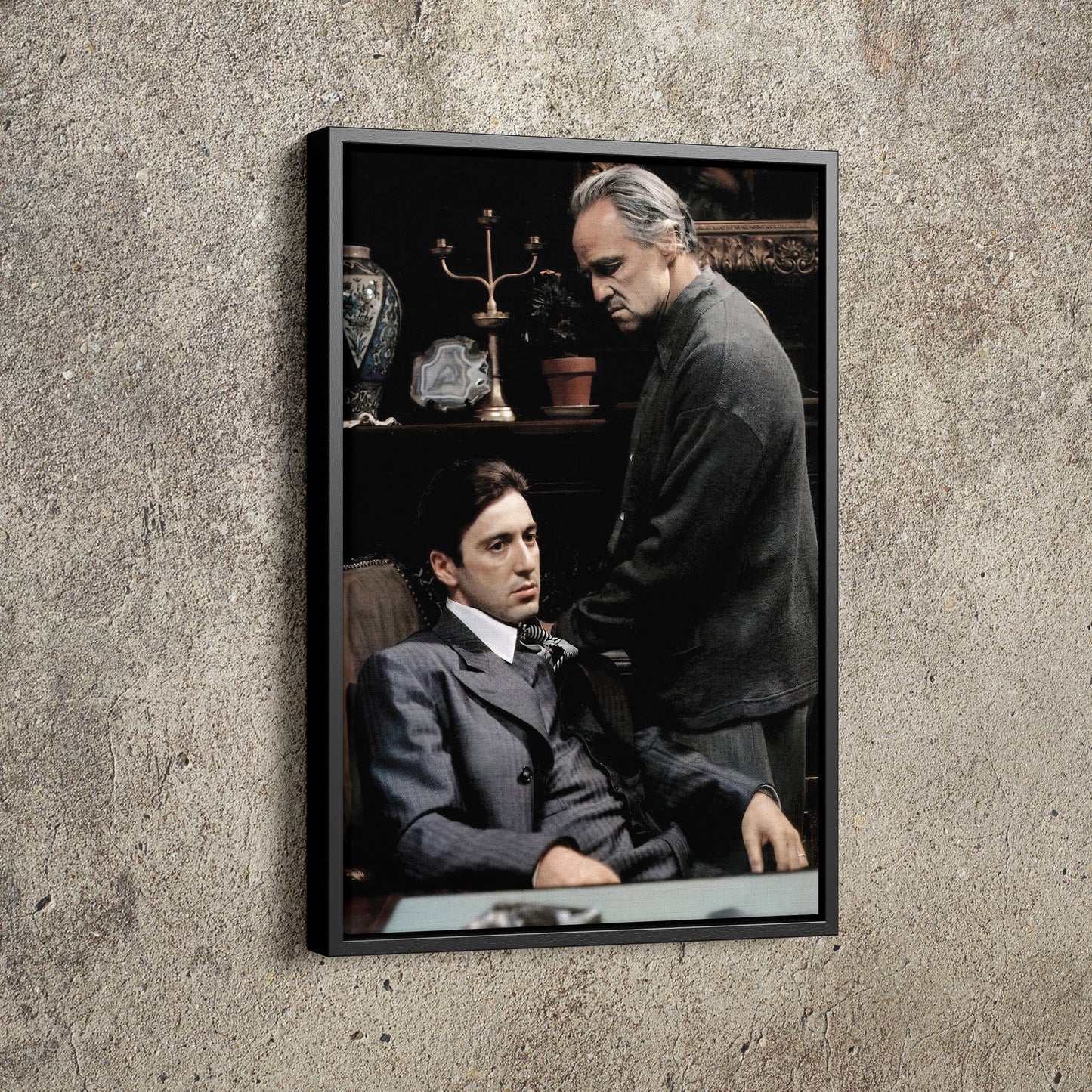 The Godfather Movie Poster Don Vito Corleone Michael Corleone Quote Hand Made Posters Canvas Print Wall Art Man Cave Gift Home Decor