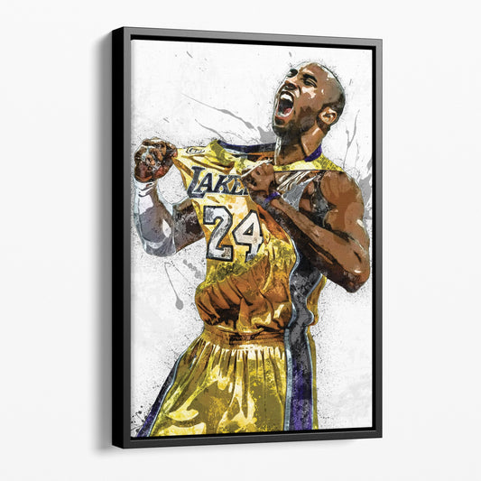 Kobe Bryant Poster Los Angeles Lakers Basketball Painting Hand Made Posters Canvas Print Kids Wall Art Man Cave Gift Home Decor