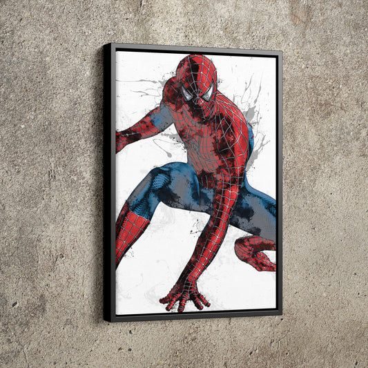 Spiderman Poster Marvel Superhero Comics Painting Hand Made Posters Canvas Print Kids Wall Art Man Cave Gift Home Decor