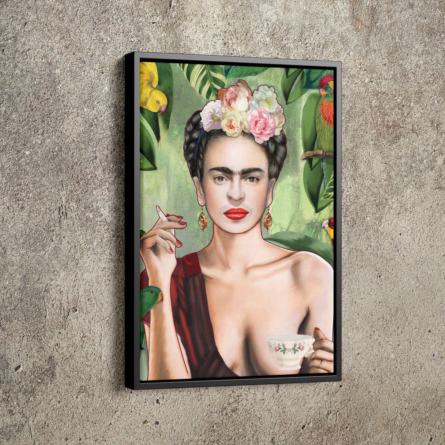 Frida Kahlo Painting Poster Painter Hand Made Posters Canvas Print Wall Art Home Decor