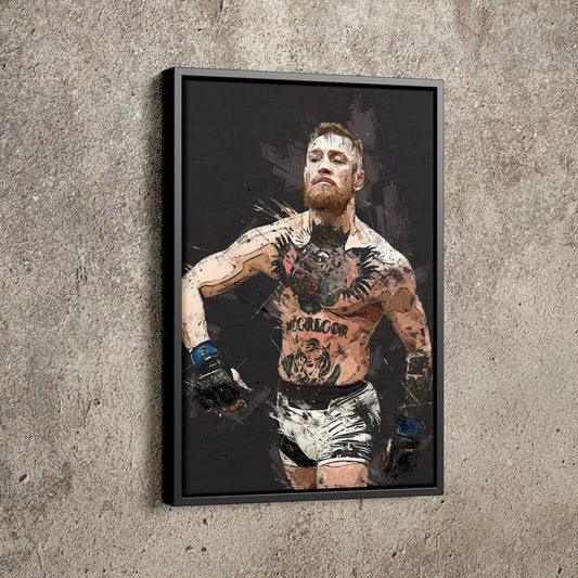 Conor  McGregor Poster Mixed Martial Art Hand Made Posters Canvas Print Wall Art Home Decor