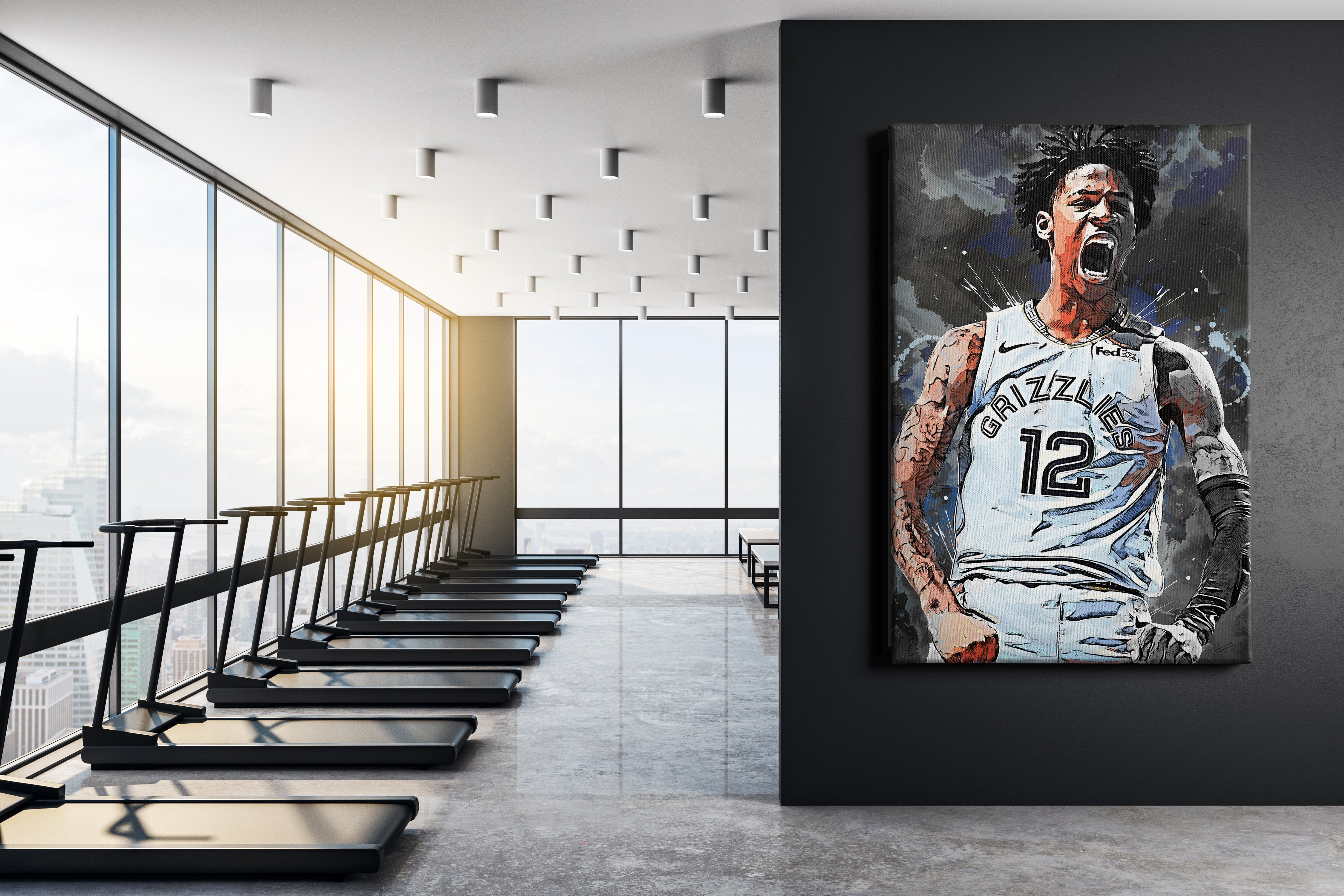 Ja Morant Poster, Ja Morant Memphis Grizzlies Wall Art Print, Inspirational  Basketball Player Star Ja Morant Canvas Art Poster for Boys Room Man Cave