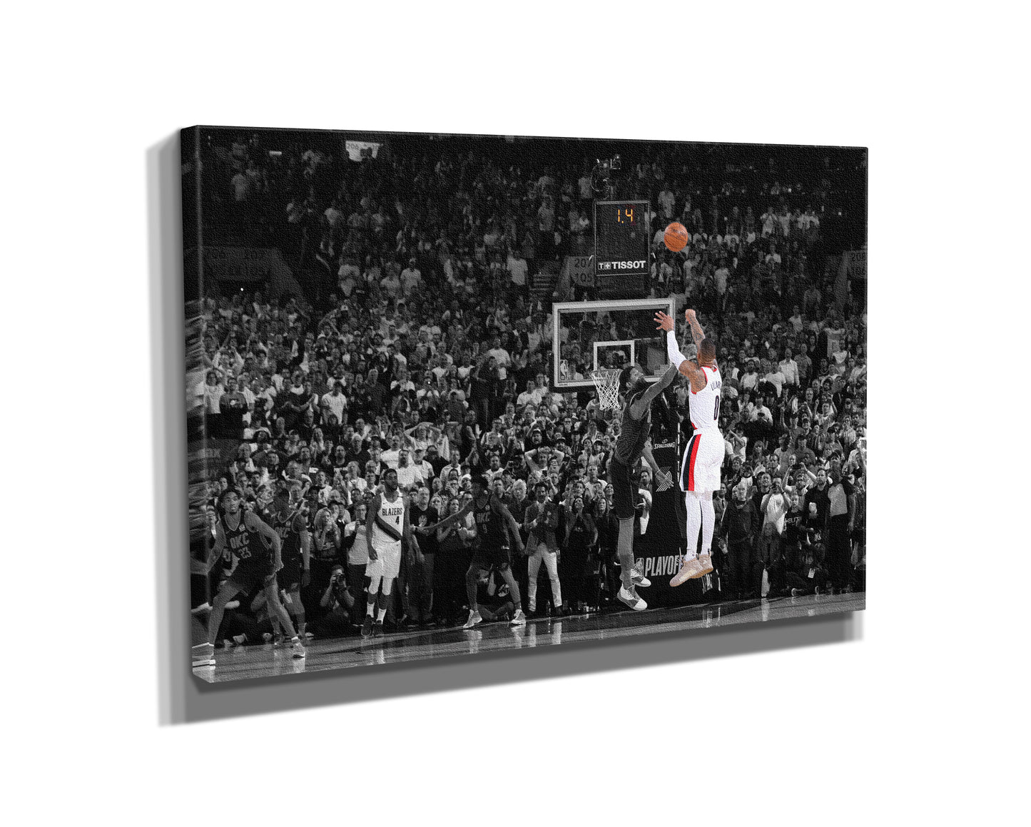 Damian Lillard vs OKC Dame Time Poster Portland Trail Blazers Basketball Hand Made Posters Canvas Print Wall Art Home Decor