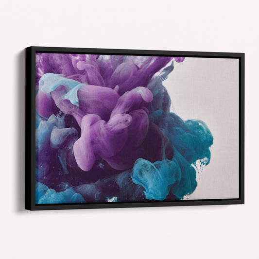 Cloud Poster Abstract Colorful Canvas Wall Art Home Decor Framed Art