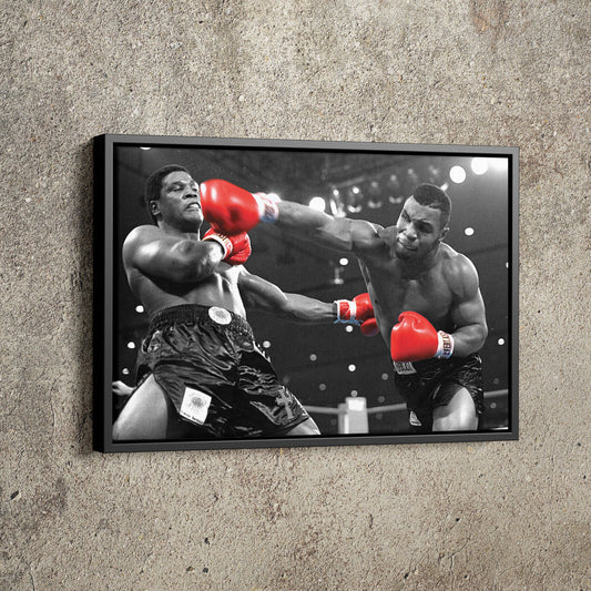 Mike Tyson vs Trevor Berbick Poster  Boxing Hand Made Posters Canvas Print Wall Art Man Cave Gift Home Decor