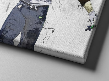 DK Metcalf Russell Wison Poster Seattle Seahawks Football Painting Hand Made Posters Canvas Print Wall Kids Art Man Cave Gift Home Decor