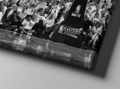 Paul Pierce Clutch Shot over James Poster Boston Celtics Basketball Hand Made Posters Canvas Print Kids Wall Art Man Cave Gift Home Decor