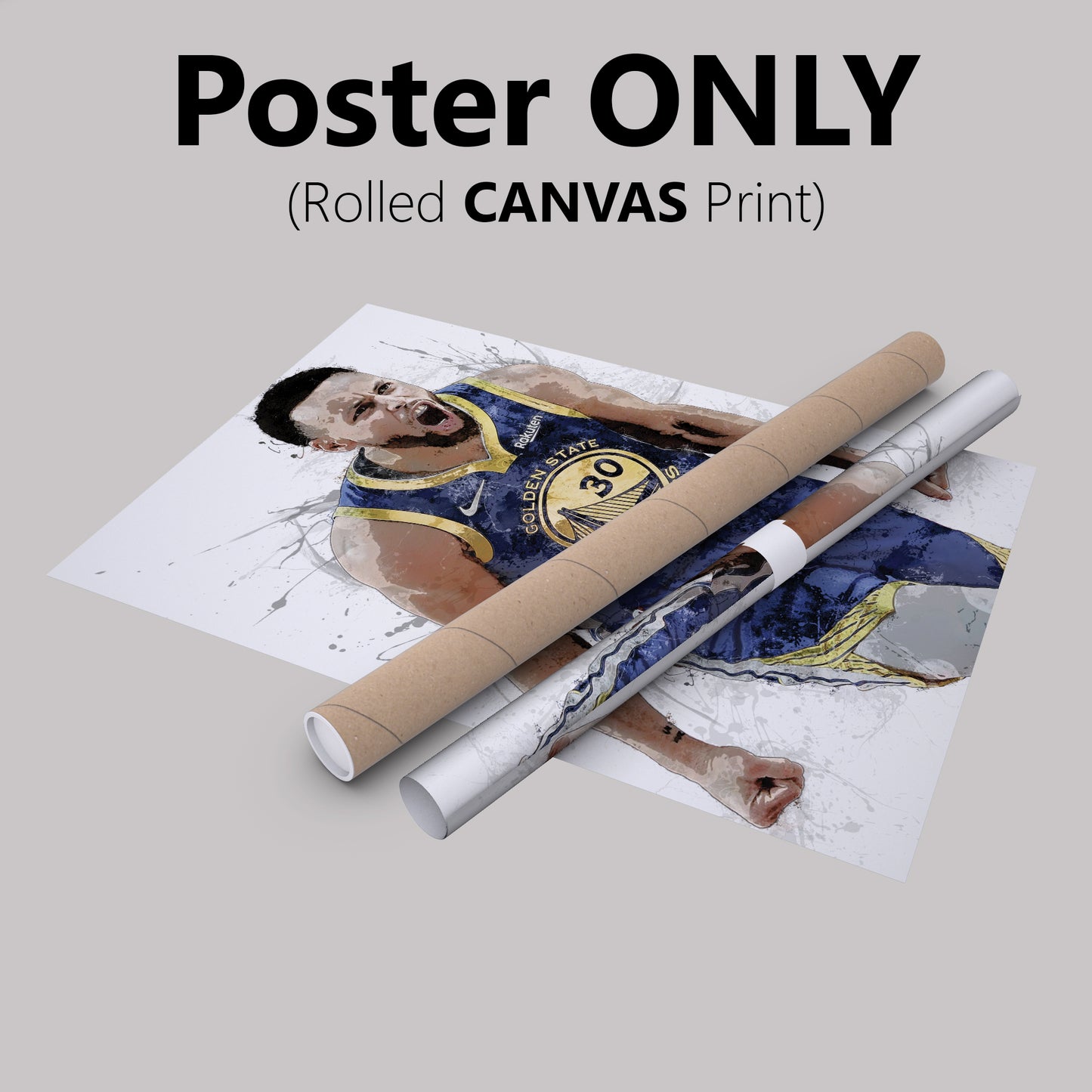 Stephen Curry Art Poster Golden State Warriors Basketball Hand Made Posters Canvas Print Kids Wall Art Home Man Cave Gift Decor